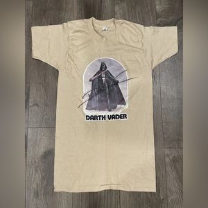 VTG 70s 1977 Darth Vader Single Stitched Shirt Autographed By Bryce Kermit Eller